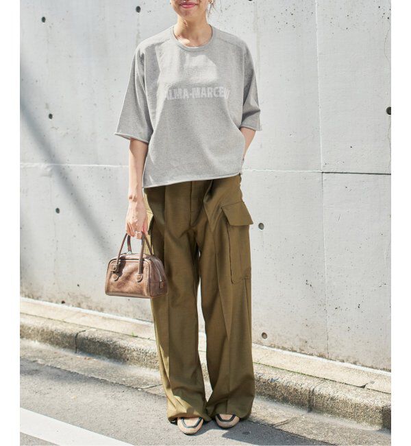 IENA「LEVITAロゴ ハーフスリーブプルオーバー」|ニット・セーター|