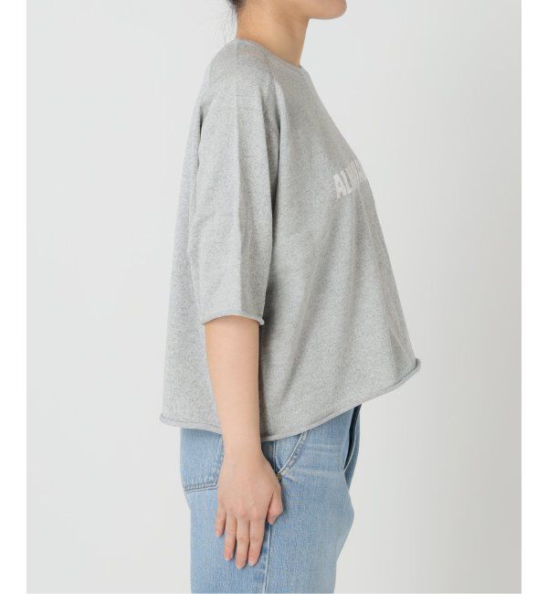 IENA「LEVITAロゴ ハーフスリーブプルオーバー」|ニット・セーター|