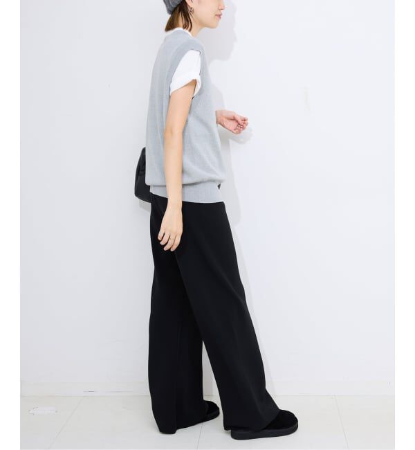 SLOBE IENA「《WEB限定/追加》総針Vネック ニットベスト」|ベスト・ジレ|