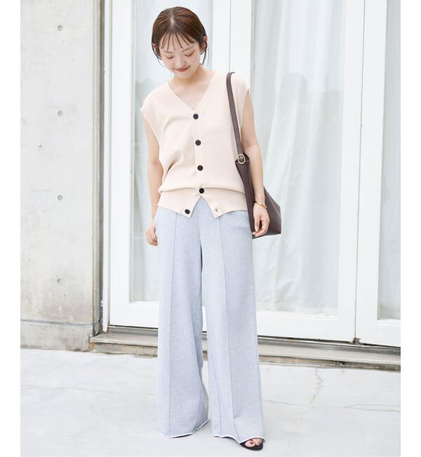 SLOBE IENA「《WEB限定/追加》総針Vネック ニットベスト」|ベスト・ジレ|