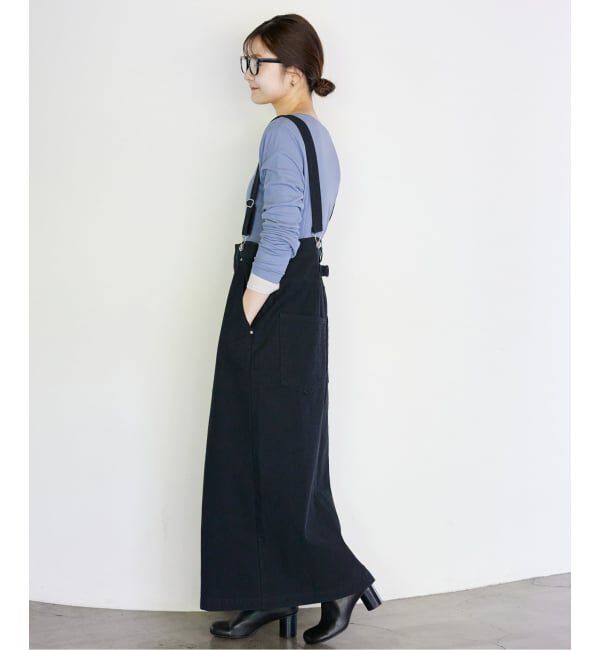 SLOBE IENA「《WEB限定/追加》ハイウエストジャンパースカート」|スカート|