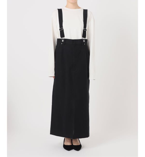 SLOBE IENA「《WEB限定/追加》ハイウエストジャンパースカート」|スカート|