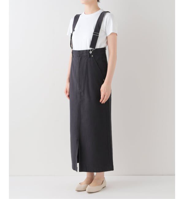 SLOBE IENA「《WEB限定/追加》ハイウエストジャンパースカート」|スカート|