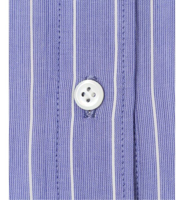 IENA「リヨセルストライプバンドカラーシャツ」|シャツ・ブラウス|