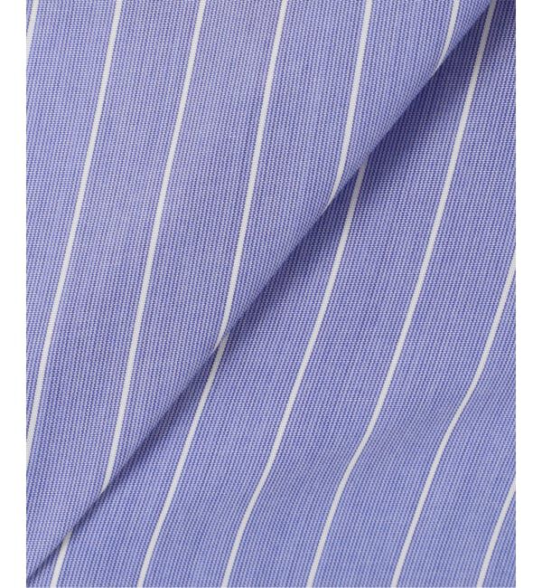 IENA「リヨセルストライプバンドカラーシャツ」|シャツ・ブラウス|