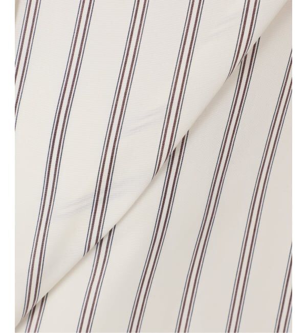 IENA「リヨセルストライプバンドカラーシャツ」|シャツ・ブラウス|