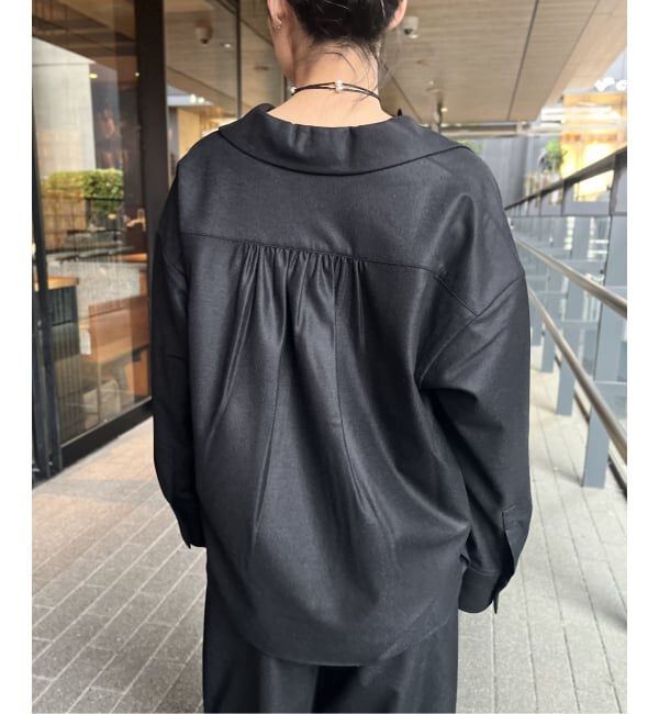 IENA LA BOUCLE「IENA LA BOUCLE ウールジャージスキッパーシャツ」|シャツ・ブラウス|