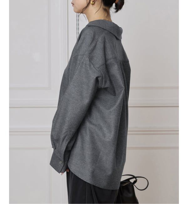 IENA LA BOUCLE「IENA LA BOUCLE ウールジャージスキッパーシャツ」|シャツ・ブラウス|