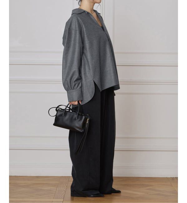 IENA LA BOUCLE「IENA LA BOUCLE ウールジャージスキッパーシャツ」|シャツ・ブラウス|