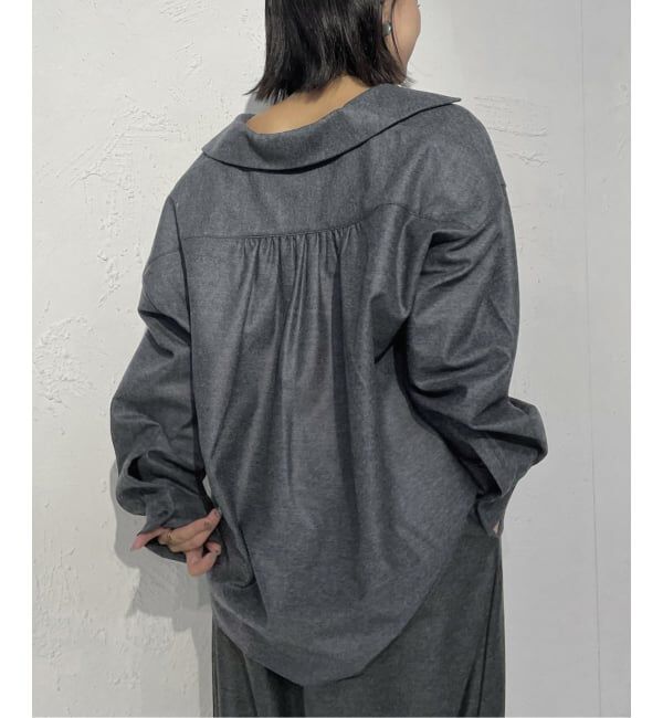 IENA LA BOUCLE「IENA LA BOUCLE ウールジャージスキッパーシャツ」|シャツ・ブラウス|