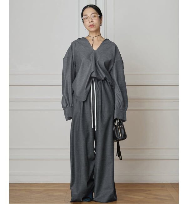 IENA LA BOUCLE「IENA LA BOUCLE ウールジャージスキッパーシャツ」|シャツ・ブラウス|