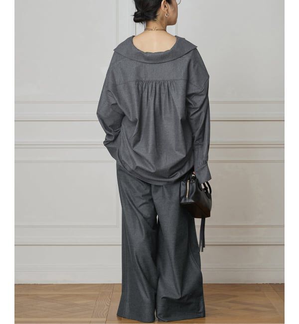 IENA LA BOUCLE「IENA LA BOUCLE ウールジャージスキッパーシャツ」|シャツ・ブラウス|