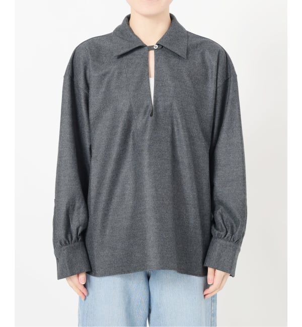 IENA LA BOUCLE「IENA LA BOUCLE ウールジャージスキッパーシャツ」|シャツ・ブラウス|