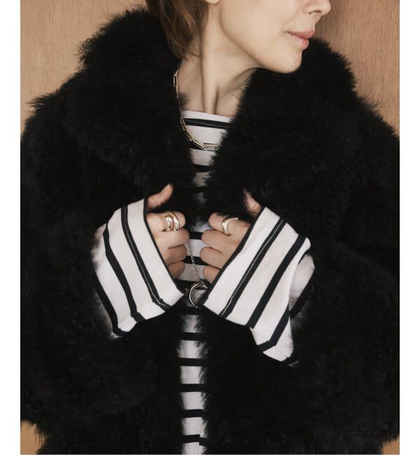 VERMEIL par iena「SIMONETTA RAVIZZA シモネッタラヴィッツァ Cashmere Goat ファーコート」|その他|