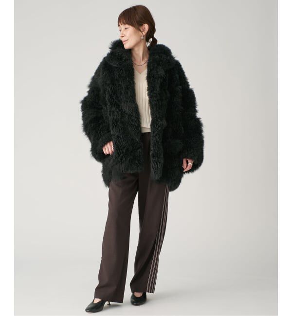 VERMEIL par iena「SIMONETTA RAVIZZA シモネッタラヴィッツァ Cashmere Goat ファーコート」|その他|