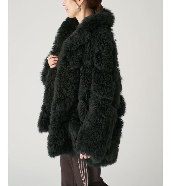 VERMEIL par iena「SIMONETTA RAVIZZA シモネッタラヴィッツァ Cashmere Goat ファーコート」|その他|