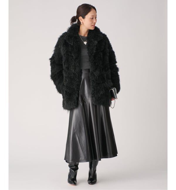 VERMEIL par iena「SIMONETTA RAVIZZA シモネッタラヴィッツァ Cashmere Goat ファーコート」|その他|