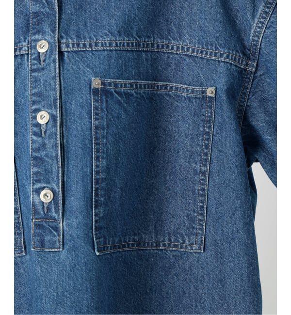 SLOBE IENA「《予約》LE DENIM フィールドオーバーチュニック」|シャツ・ブラウス|