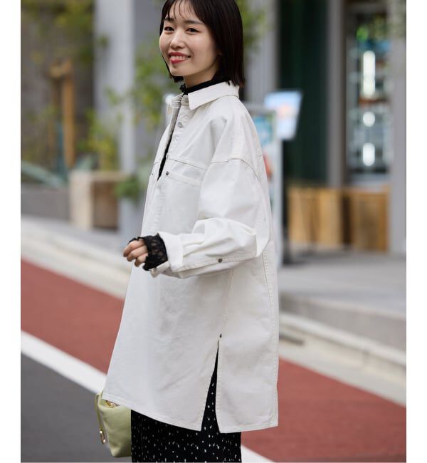 SLOBE IENA「《予約》LE DENIM フィールドオーバーチュニック」|シャツ・ブラウス|