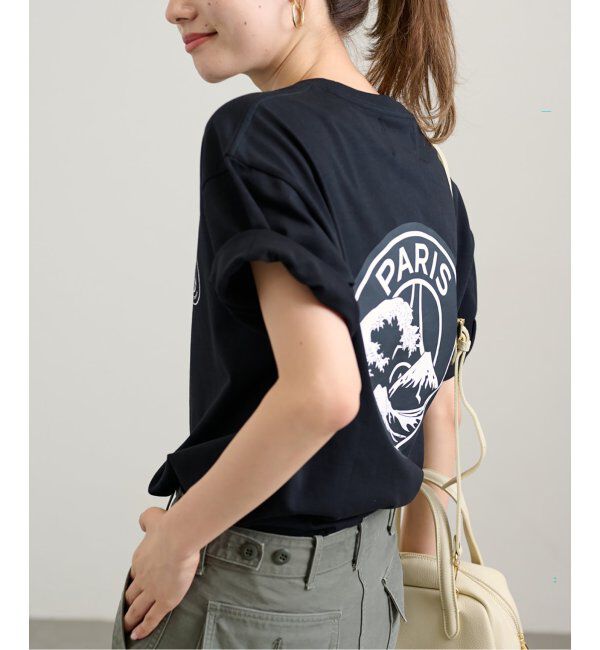Paris Saint-Germain「【Paris Saint-Germain】エンブレムプリント Tシャツ Mt.Fuji」|Tシャツ・カットソー|ブラック