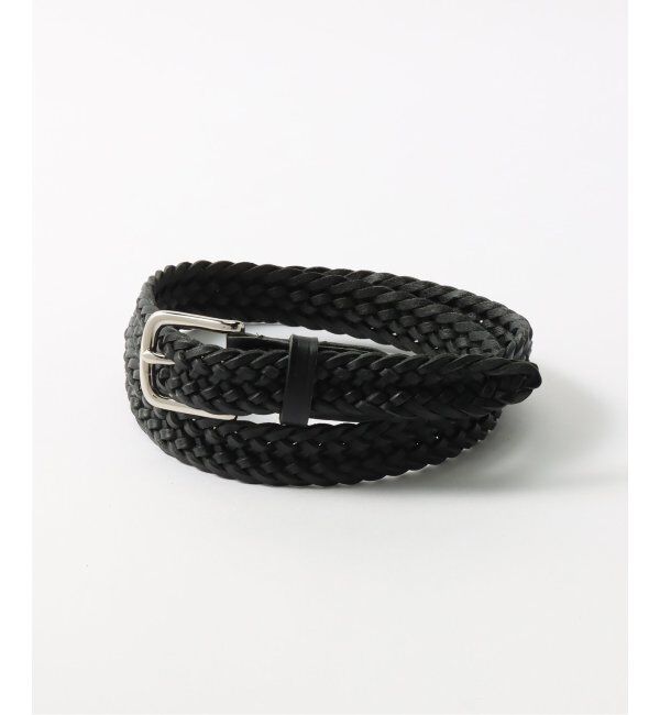 EDIFICE「【BEORMA / ベオーマ】25mm INTERLINKED PLAITED BELT」|ベルト|ブラック