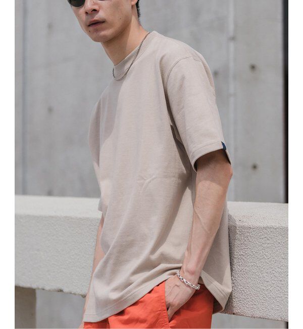 EDIFICE「LOOPWHEELER for LOWERCASE ツリテンジク ビッグTシャツ」|Tシャツ・カットソー|ベージュ