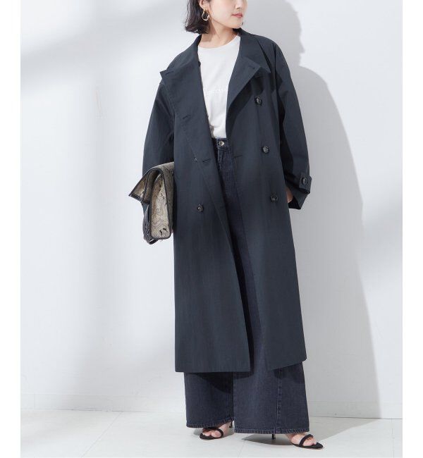 journal standard L'essage「NALYAスタンドロングコート」|その他|ネイビー