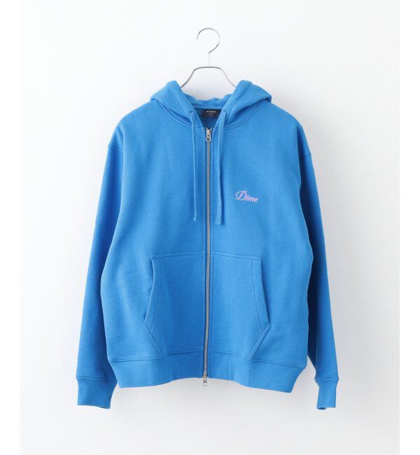 Oriens JOURNAL STANDARD「【Dime/ダイム】 CURSIVE ZIP-HOODIE」|パーカー|ブルー A