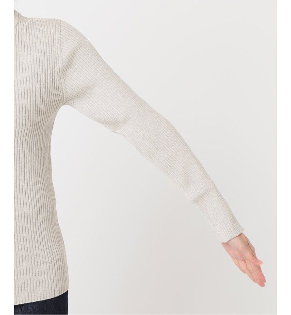 journal standard L'essage「ラメリブ クルーネック カーディガン」|カーディガン|