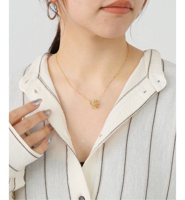 Oriens JOURNAL STANDARD「【LAPUIS /ラピュイ】 Line Coil Heart ネック B 243-220 106」|ネックレス|