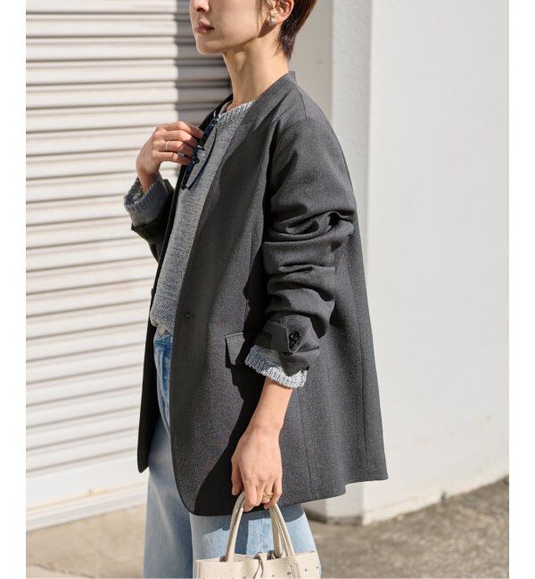 JOURNAL STANDARD relume「《追加》LINYツイルノーカラージャケット」|ノーカラージャケット|