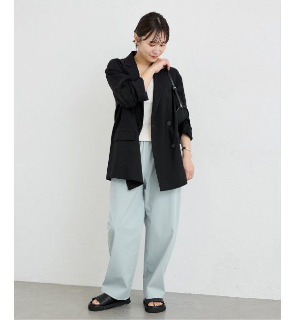 JOURNAL STANDARD「《追加4》【撥水/接触冷感/洗える/UVカット】リネンナイロンストレッチワイドパンツ」|その他|