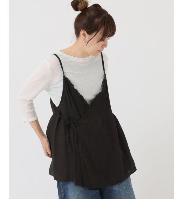 journal standard luxe「60リネン キャミブラウス」|シャツ・ブラウス|ブラック