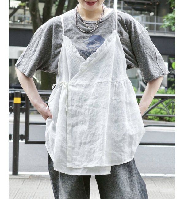 journal standard luxe「60リネン キャミブラウス」|シャツ・ブラウス|ホワイト