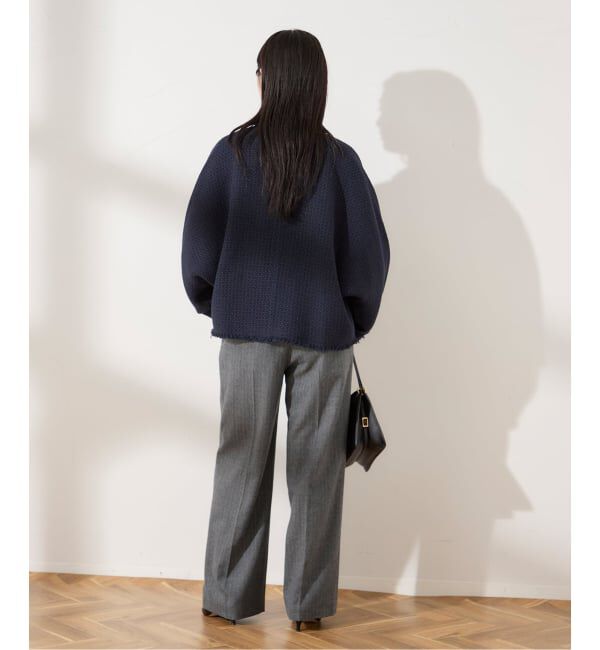 journal standard L'essage「《追加》【金子綾さん着用】GIOLICATWEED ドルマンジャケット」|ノーカラージャケット|