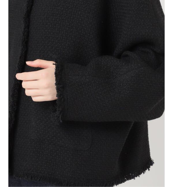 journal standard L'essage「《追加》【金子綾さん着用】GIOLICATWEED ドルマンジャケット」|ノーカラージャケット|