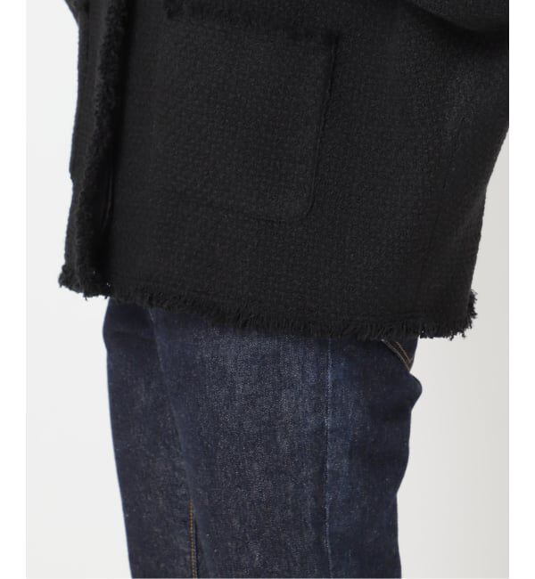 journal standard L'essage「《追加》【金子綾さん着用】GIOLICATWEED ドルマンジャケット」|ノーカラージャケット|