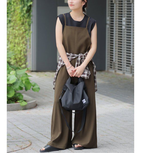 JOURNAL STANDARD relume「ウォッシャブルストレッチキャミサロペット」|オールインワン|ブラウン