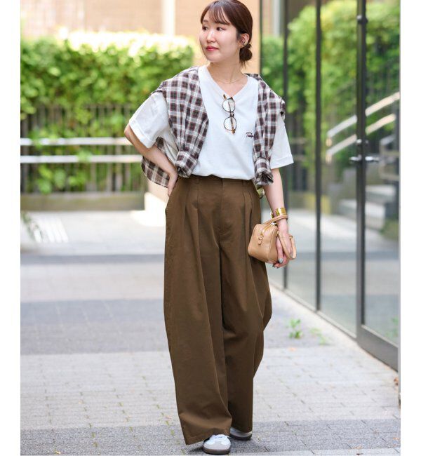 JOURNAL STANDARD relume「コットンインタックパンツ」|チノ|