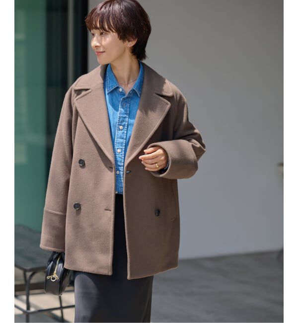 ジャーナルスタンダード/ 上質な尾州ウールPコート/今期 JOURNAL STANDARD relume｜《WEB限定》尾州ウールショートPコート