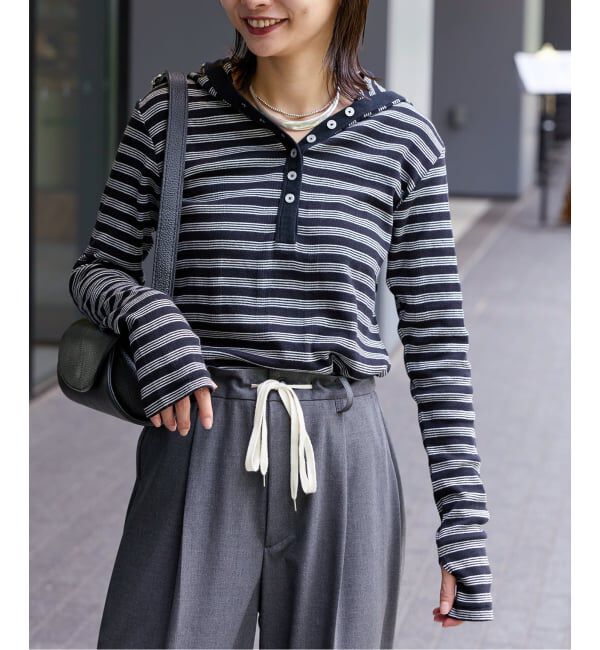 JOURNAL STANDARD「《追加》別注【MILLER/ミラー】 for JOURNAL STANDARD リブボーダーHOO」|Tシャツ・カットソー|