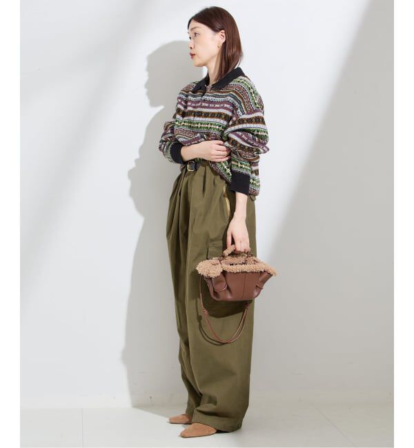 journal standard L'essage「【INSCRIRE /アンスクリア】Fairisle Polo Sweater：ニット」|ニット・セーター|