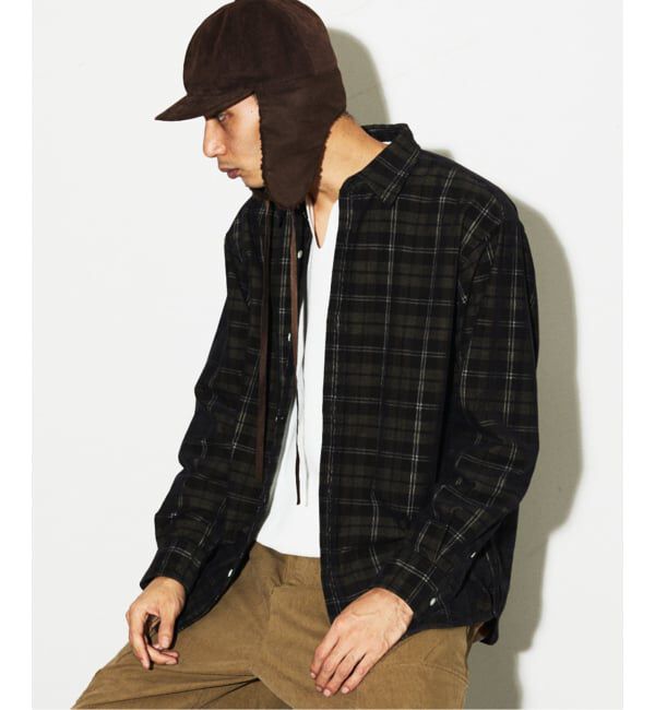 JOURNAL STANDARD「パターン コーデュロイ レギュラー シャツ」|シャツ・ブラウス|ブラック