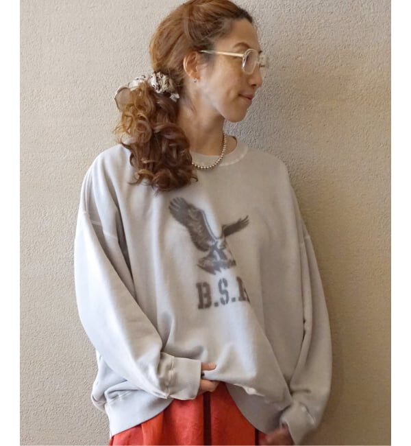 journal standard luxe「Stencil Print Sweat」|スウェット・ジャージ|グレーB