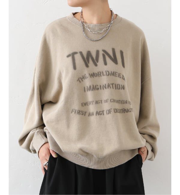 journal standard luxe「Stencil Print Sweat」|スウェット・ジャージ|ベージュ