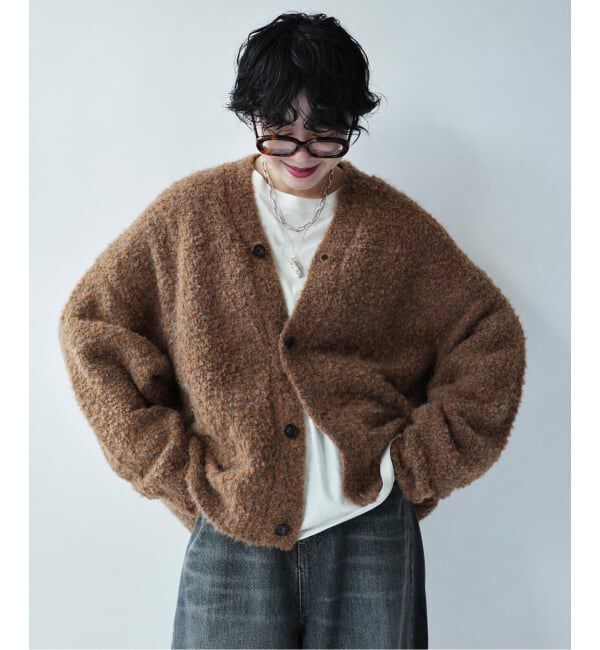 journal standard luxe「《追加》ブークレー Vネックカーディガン」|カーディガン|