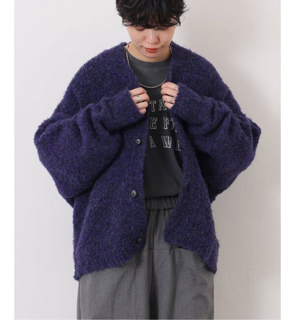 journal standard luxe「《追加》ブークレー Vネックカーディガン」|カーディガン|パープル