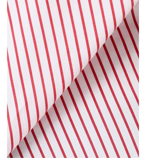 JOURNAL STANDARD relume「《追加3》ハイカウントストライプスタンドカラー2way」|シャツ・ブラウス|