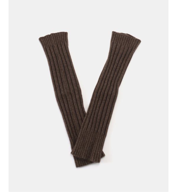 journal standard luxe「【GLEN GORDON】 GEELONGORA RIB STITCH LEG WA」|レッグウォーマー|ブラウン
