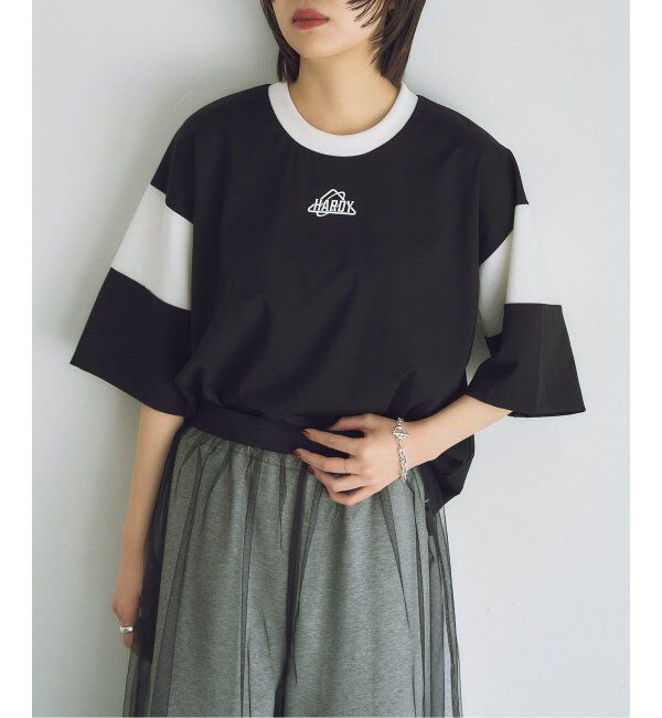 HARDY NOIR「レーヨンナイロンスムースラインTEE：Tシャツ」|Tシャツ・カットソー|ブラック